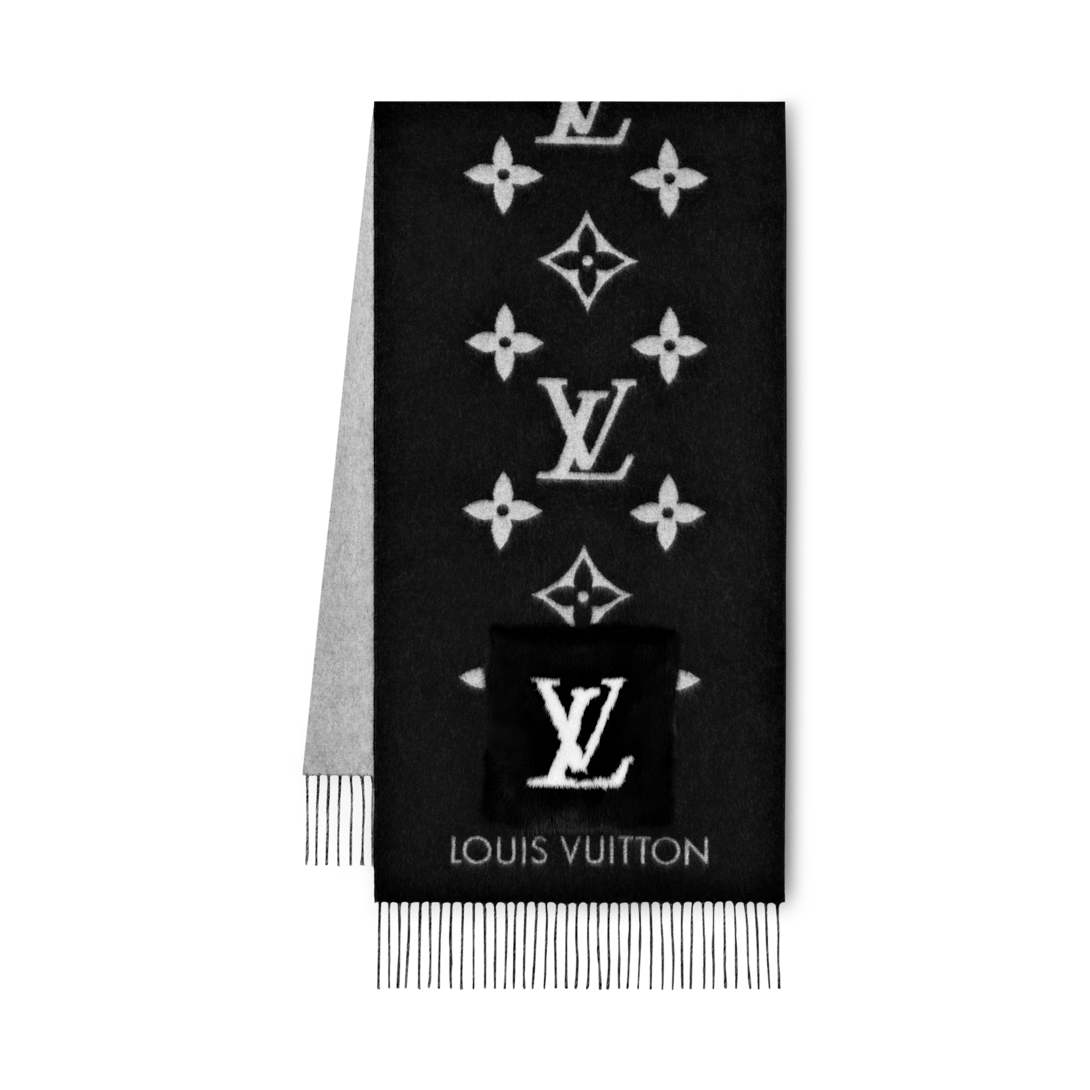 Louis Vuitton マフラー LV メダリオン ブラック・ホワイト マフラー・LV メダリオン S00｜ルイ・ヴィトン 公式サイト - M79212